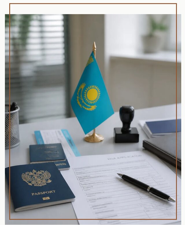 Оформление визы в Казахстан для поездки и работы в Глазове